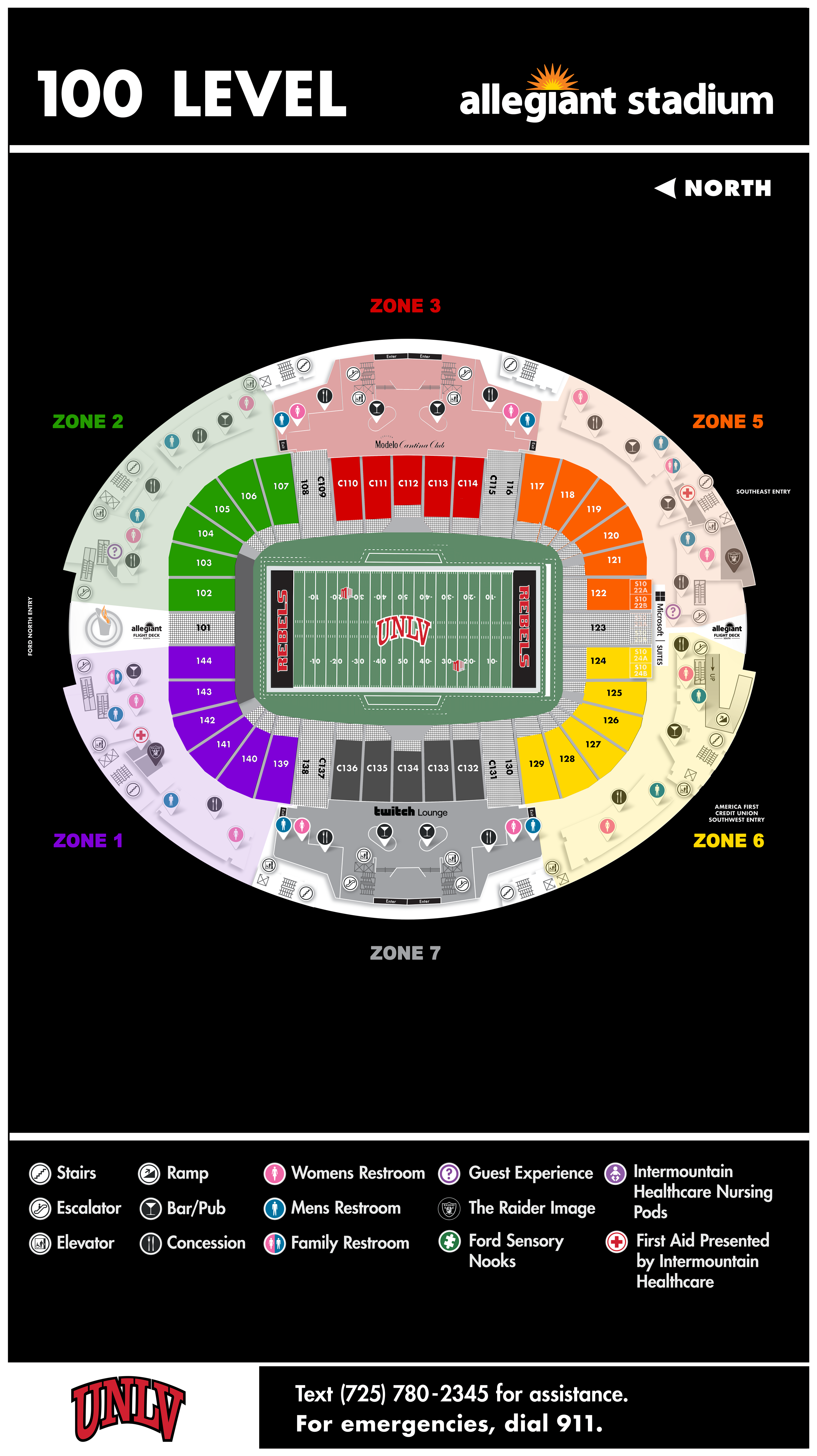 Unlv Football Stadium Seating Chart