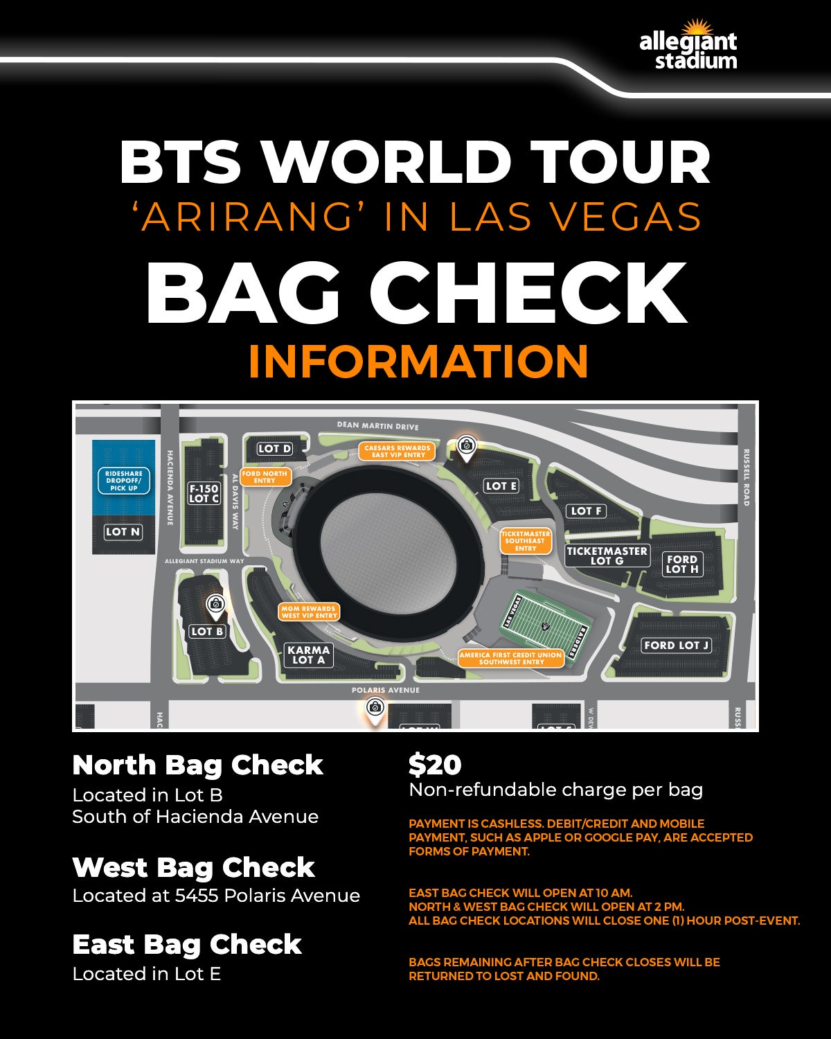 BTS WORLD TOUR 'ARIRANG' IN LAS VEGAS KNOW BEFORE YOU GO