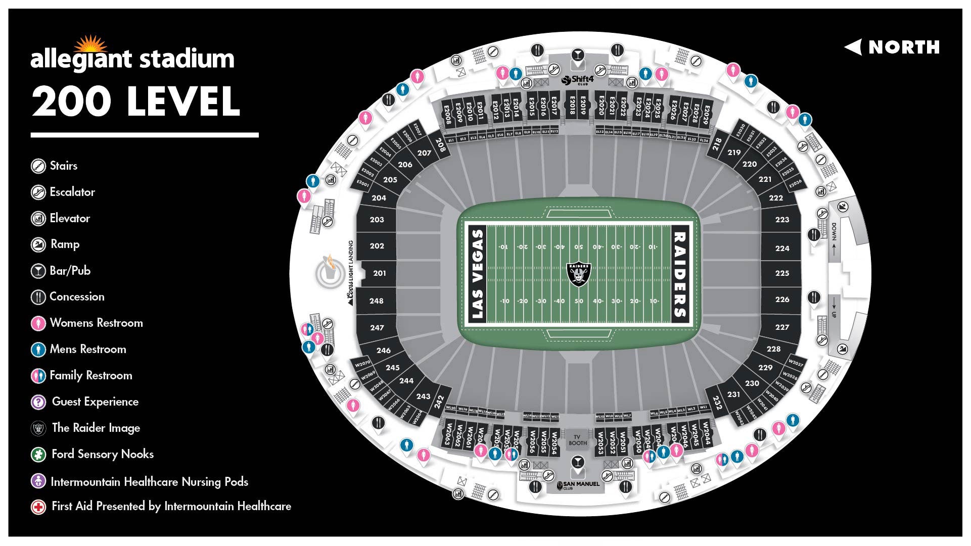Stadium Maps Allegiant Stadium