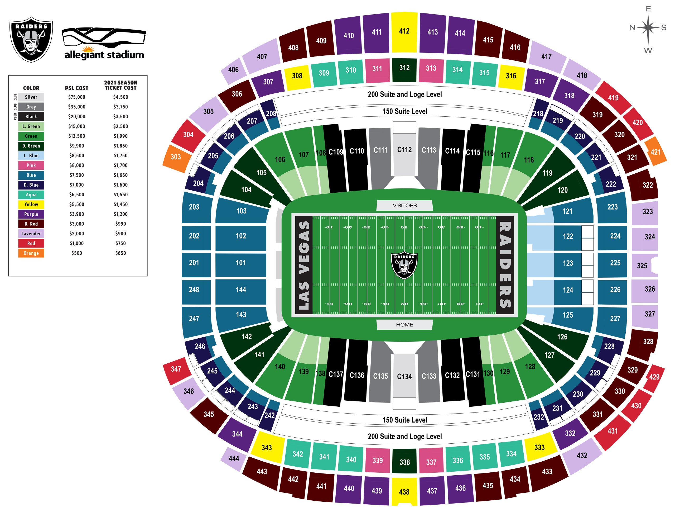 Unlv Football Stadium Seating Chart