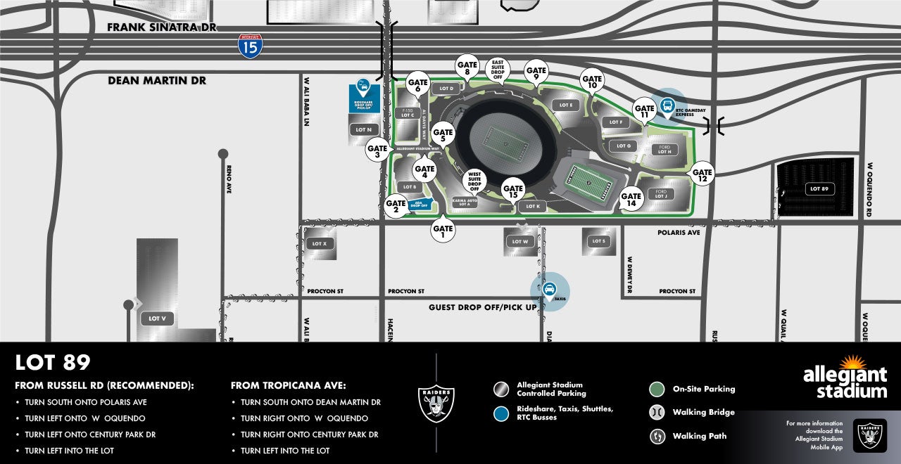 Lot 89 Parking Map