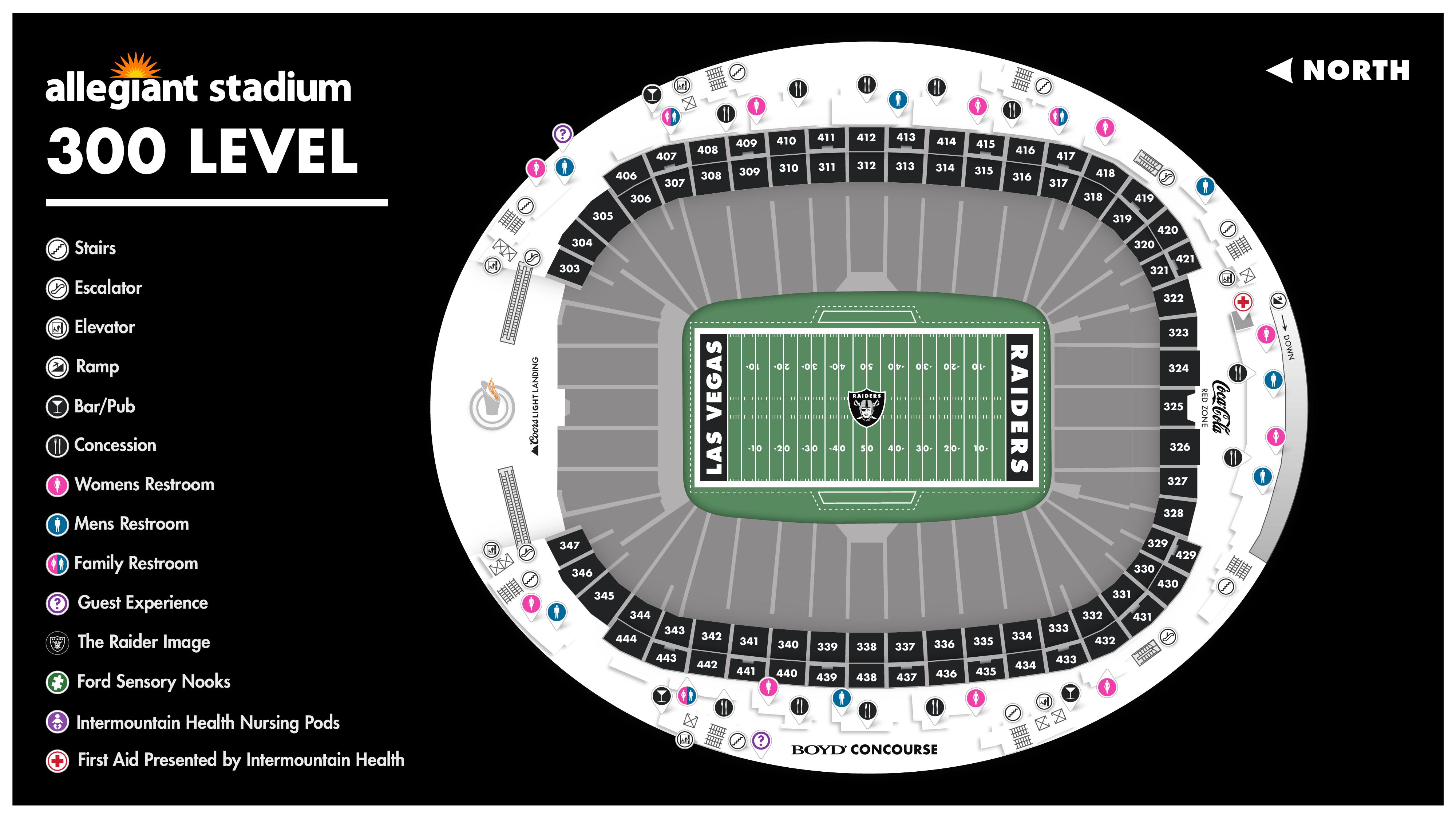 Stadium Maps Official Website of Allegiant Stadium Allegiant Stadium