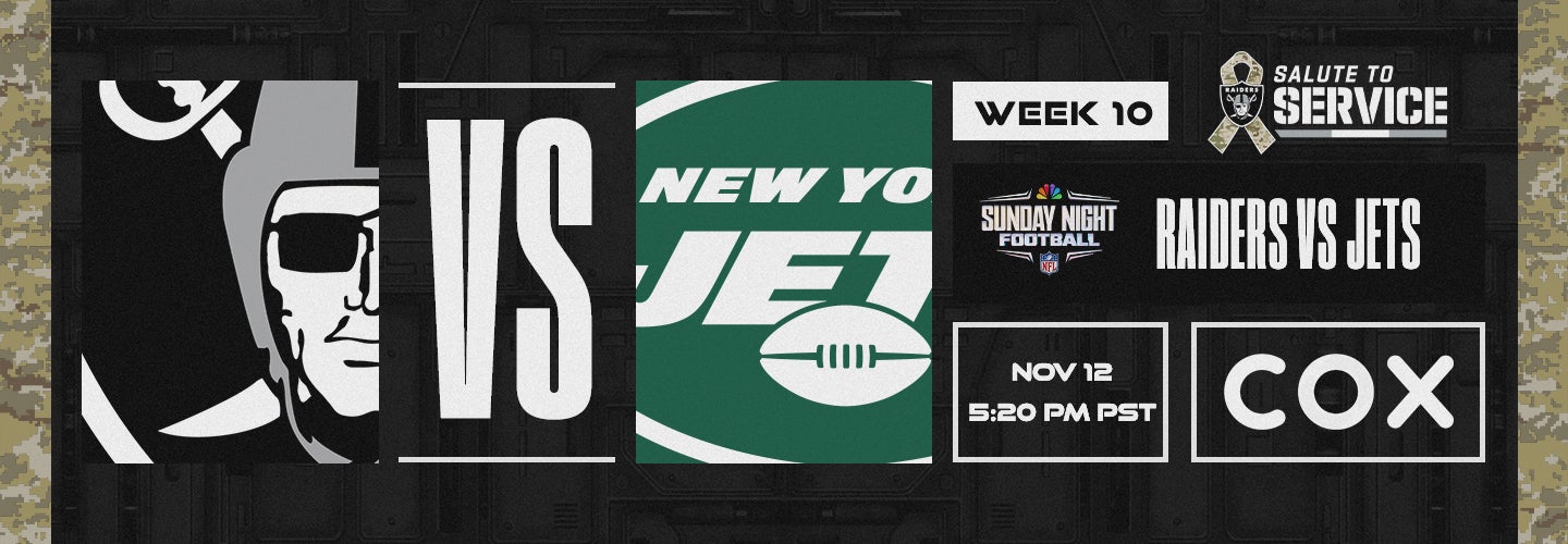 Raiders vs. Jets - Week 10