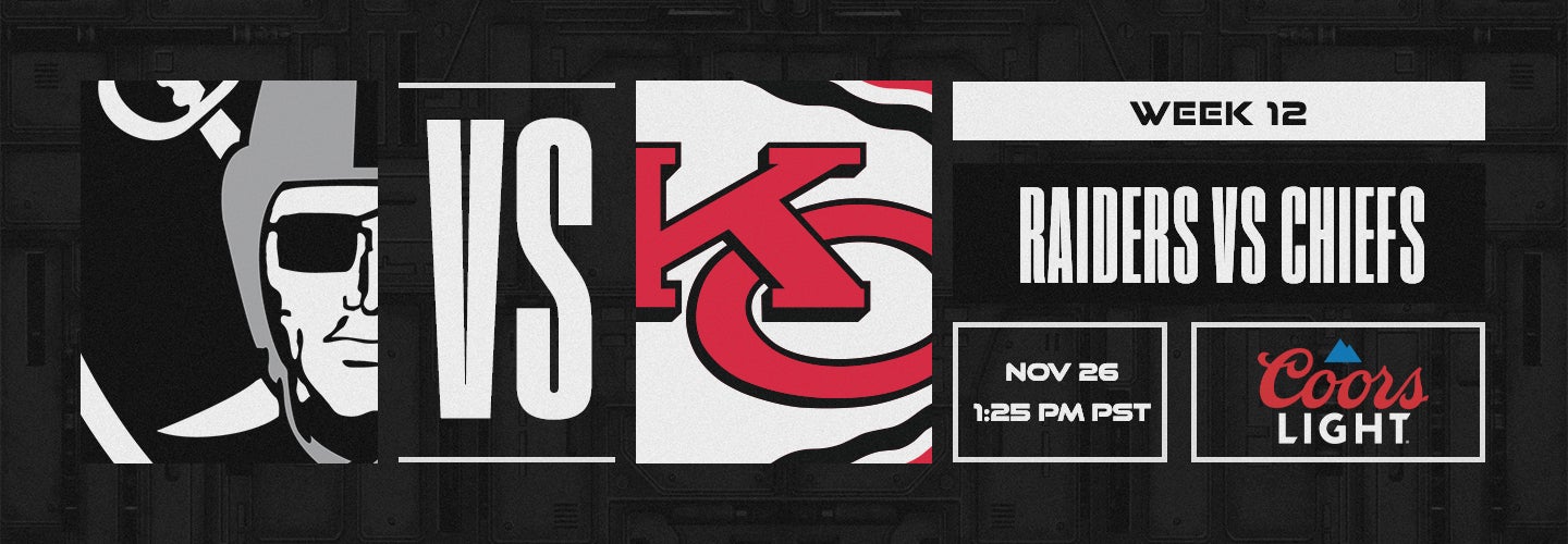 Raiders vs. Chiefs - Week 12