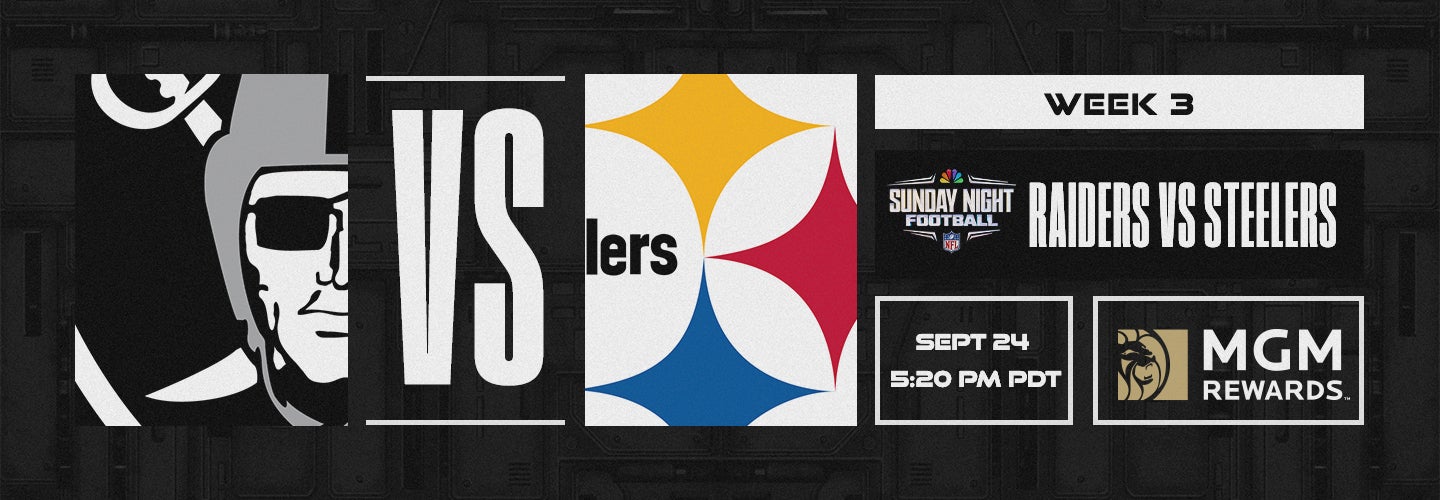 Raiders vs. Steelers - Week 3