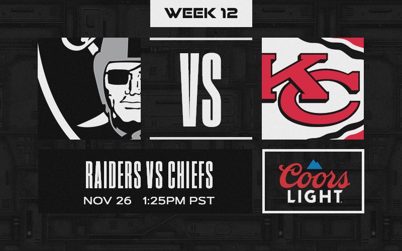 what time is the chiefs raiders game tomorrow