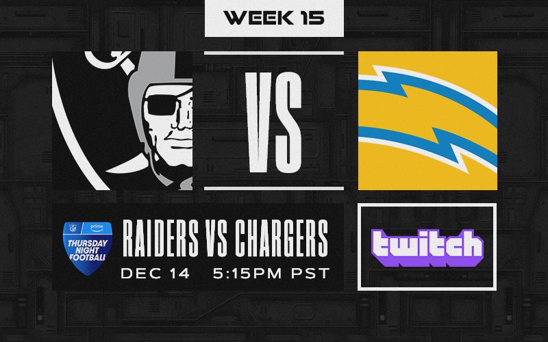 Raiders vs. Chargers - Week 15