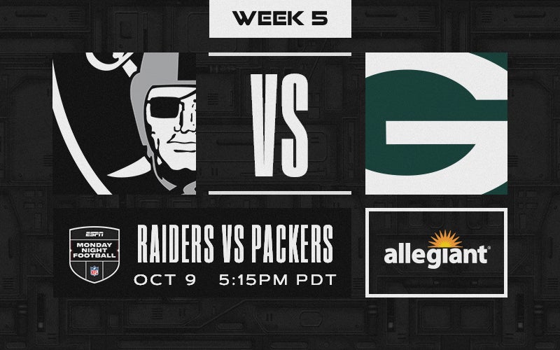 More Info for Raiders vs. Packers - Week 5