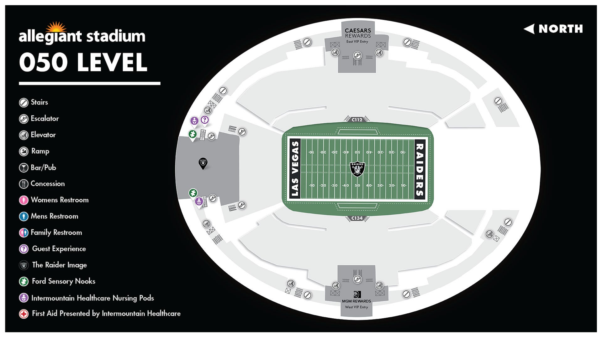 Stadium Maps Official Website of Allegiant Stadium Allegiant Stadium