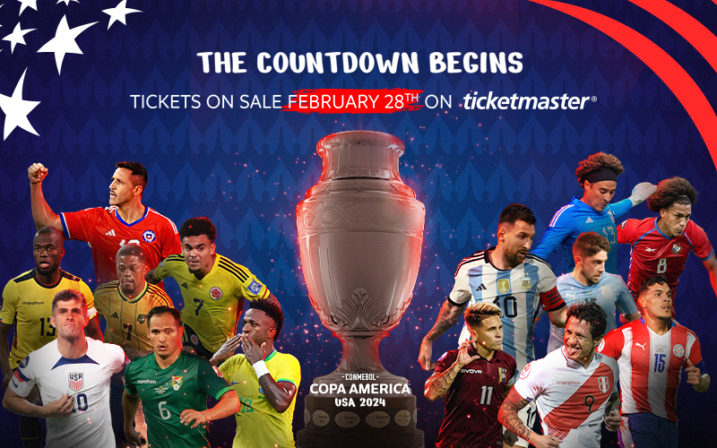 More Info for Tickets for the CONMEBOL Copa America USA 2024™ Will Go On Sale On Feb. 28, 2024