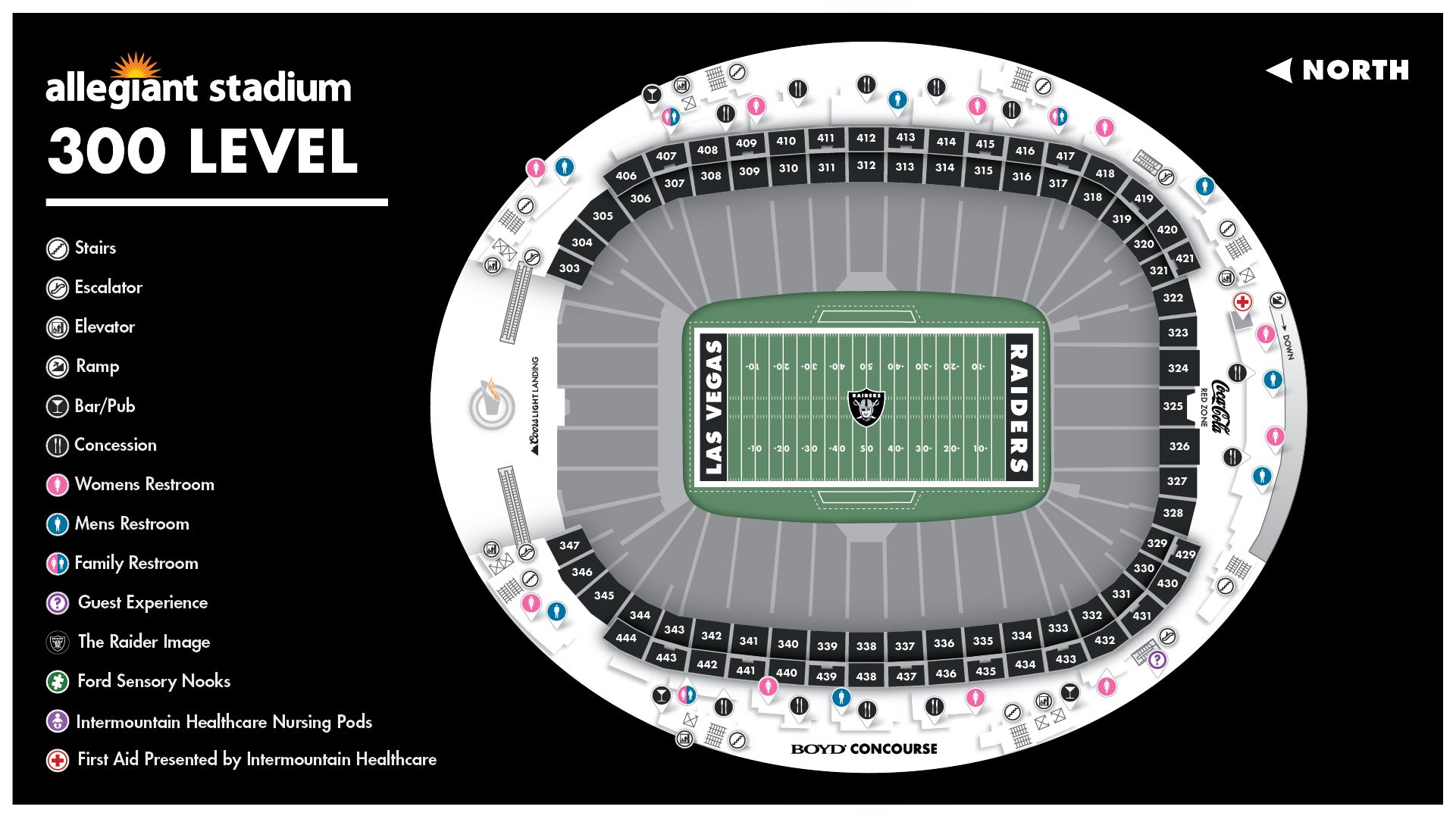 Stadium Maps Official Website Of Allegiant