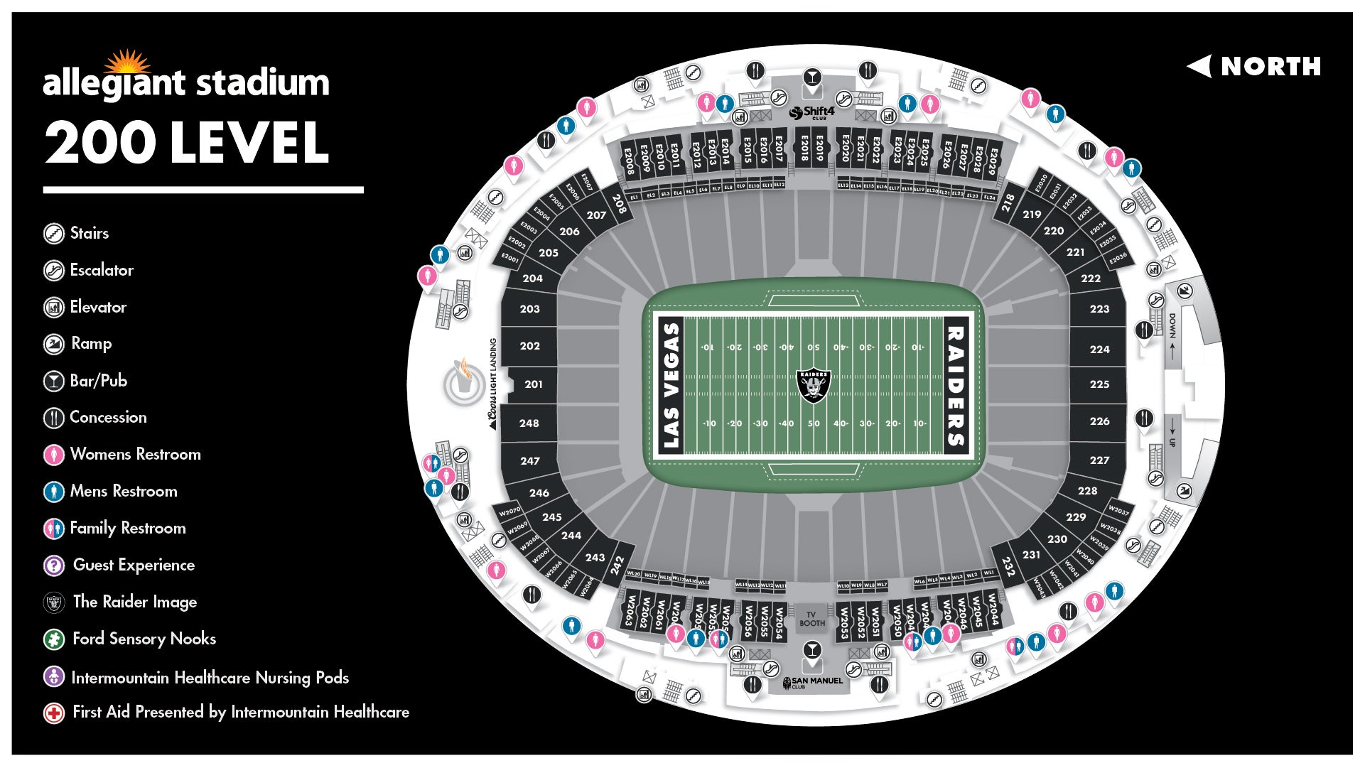 Stadium Maps Allegiant Stadium Allegiant Stadium