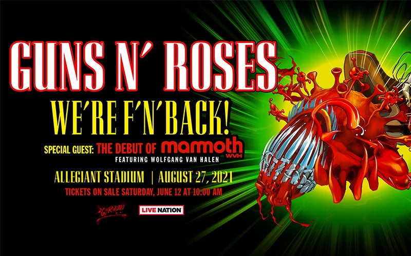 More Info for Icons Guns N' Roses Will Be First Rock Band to Headline Las Vegas' Brand New Allegiant Stadium