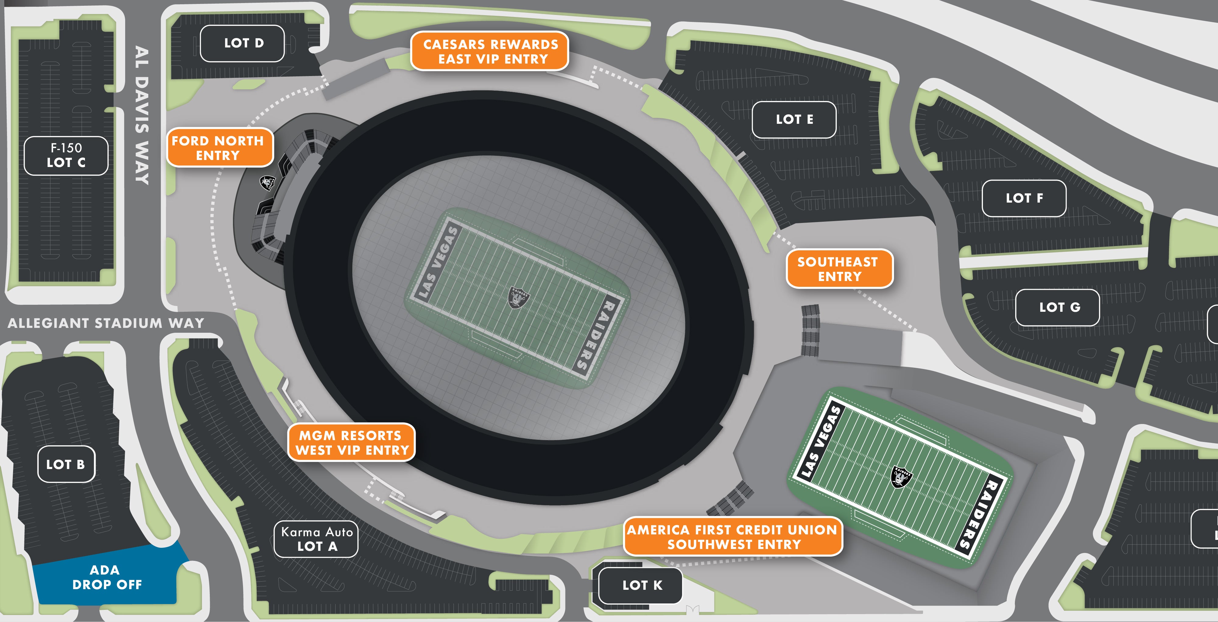 Stadium Maps | Allegiant Stadium | AllegiantStadium.com | Allegiant Stadium