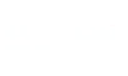 44 Escalators and 2200 TVs in the stadium