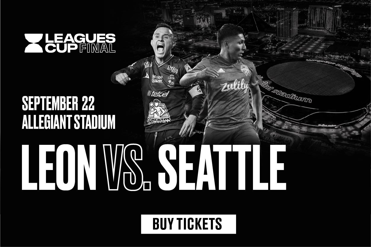 More Info for MLS vs. LIGA MX Leagues Cup Final Set: Seattle Sounders FC will face Club León September 22 at Allegiant Stadium in Las Vegas