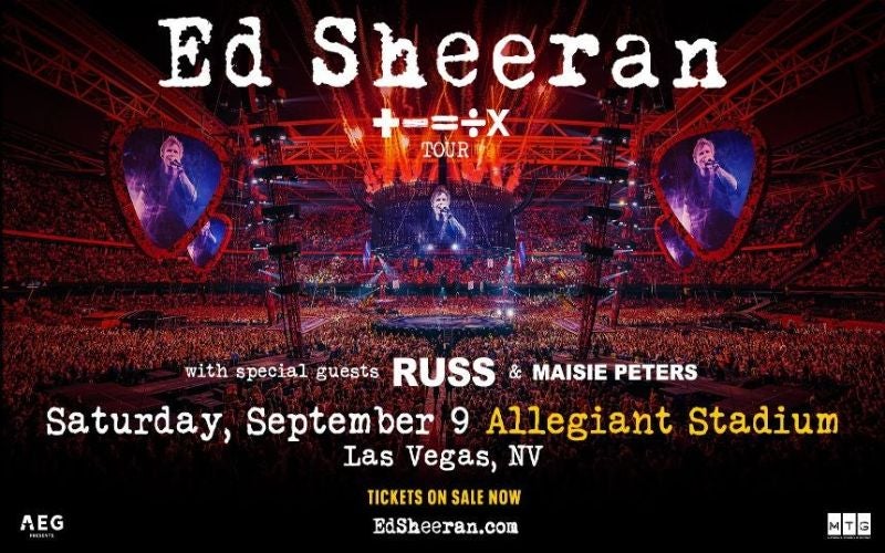 More Info for Ed Sheeran +–=÷x Tour 