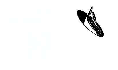 The Al Davis Memorial Torch stands 92 feet tall