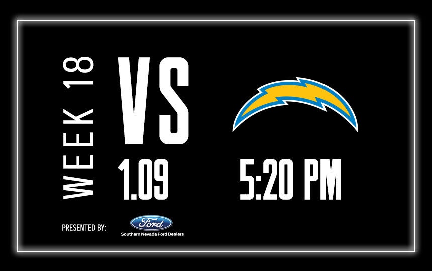 Raiders vs. Chargers - Week 18