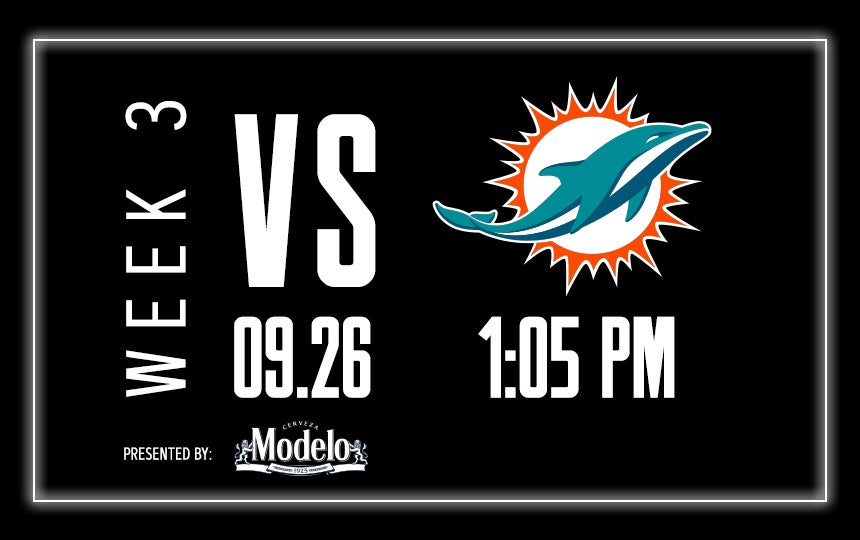 Raiders vs. Dolphins - Week 3