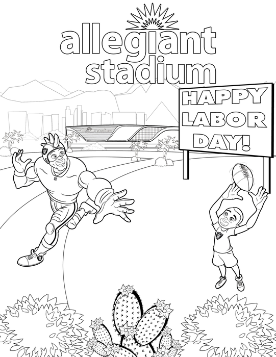 Allegiant Stadium Coloring Book 1