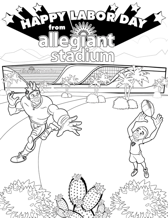 Allegiant Stadium Coloring Book 2