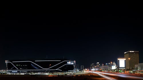 Allegiant Stadium Night Wallpaper