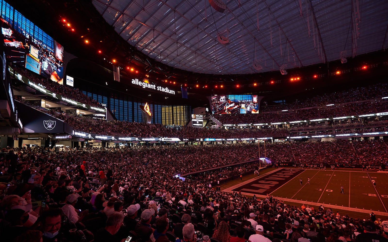 Las Vegas Raiders' Allegiant stadium resembles Roomba or hockey puck