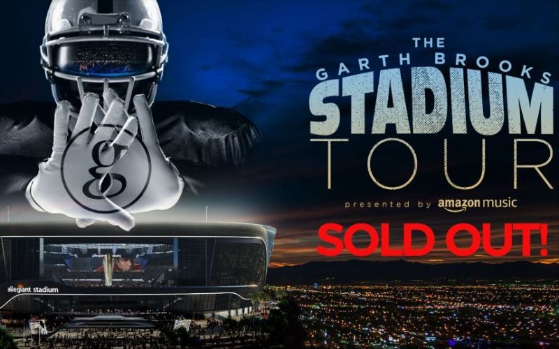 More Info for Garth Brooks sells out Allegiant Stadium in Las Vegas over 65,000 tickets sold in 75 minutes